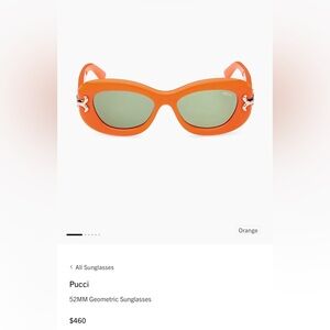 Emilio Pucci Orange Sunglasses